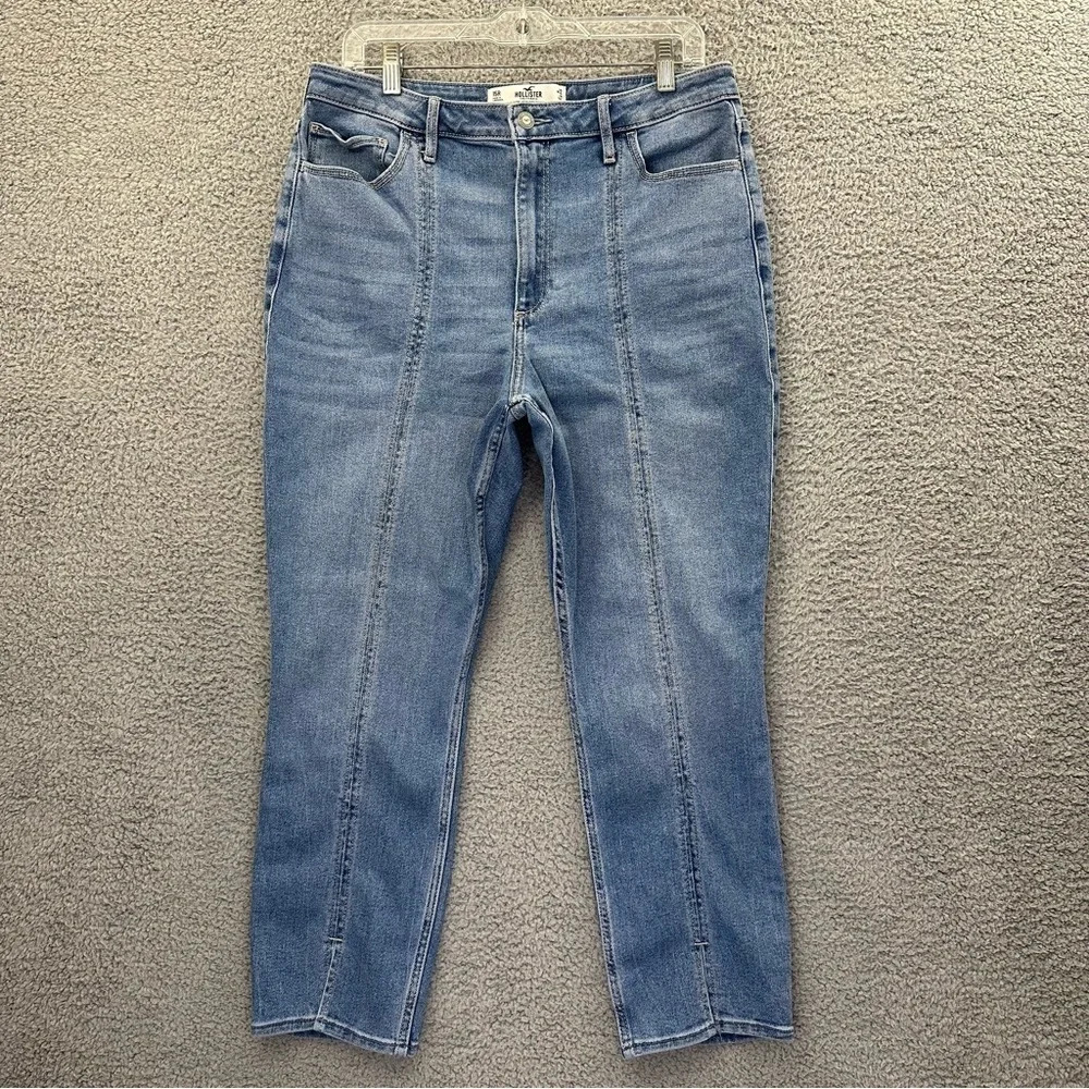 Hollister Curvy Ultra High Rise Skinny Ankle‎ Jeans Medium Wash Women's 32 x 26